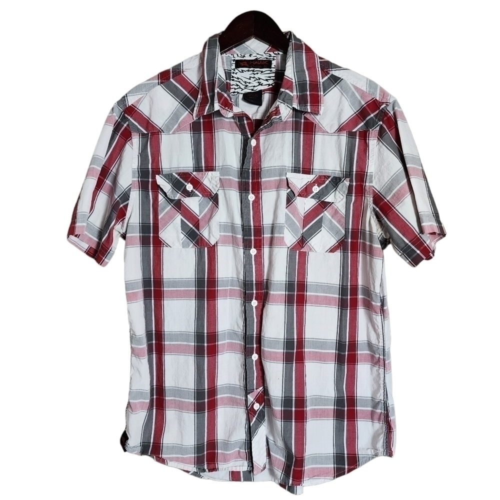 Tony Hawk Button-down Boy's Plaid Shirt - XL